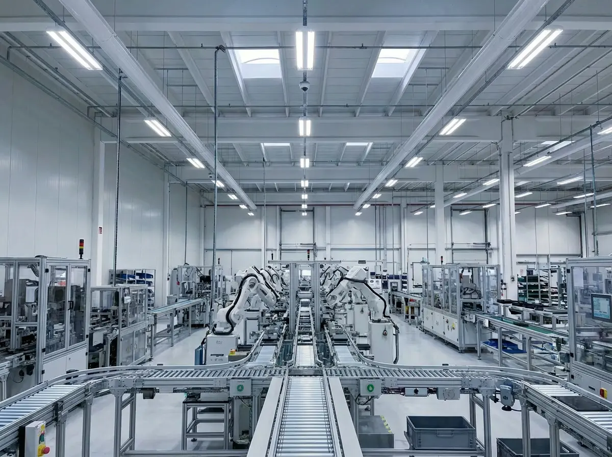cost optimizing lighting in a manufacturing setting